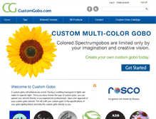 Tablet Screenshot of customgobo.com